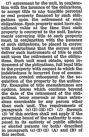 The seventh and final requirement of the organizational control test, which is but one component of the overall control requirements.